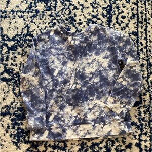 Cat & Jack Navy and White Tie-Dye Sweatshirt